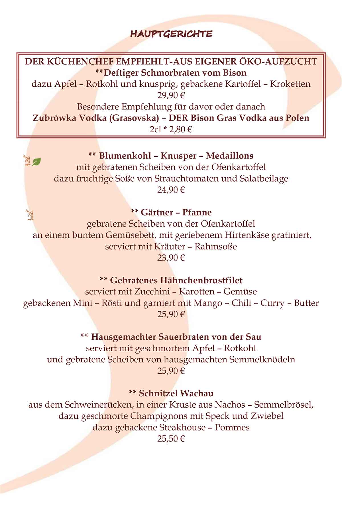 Speisekarte Seite 3