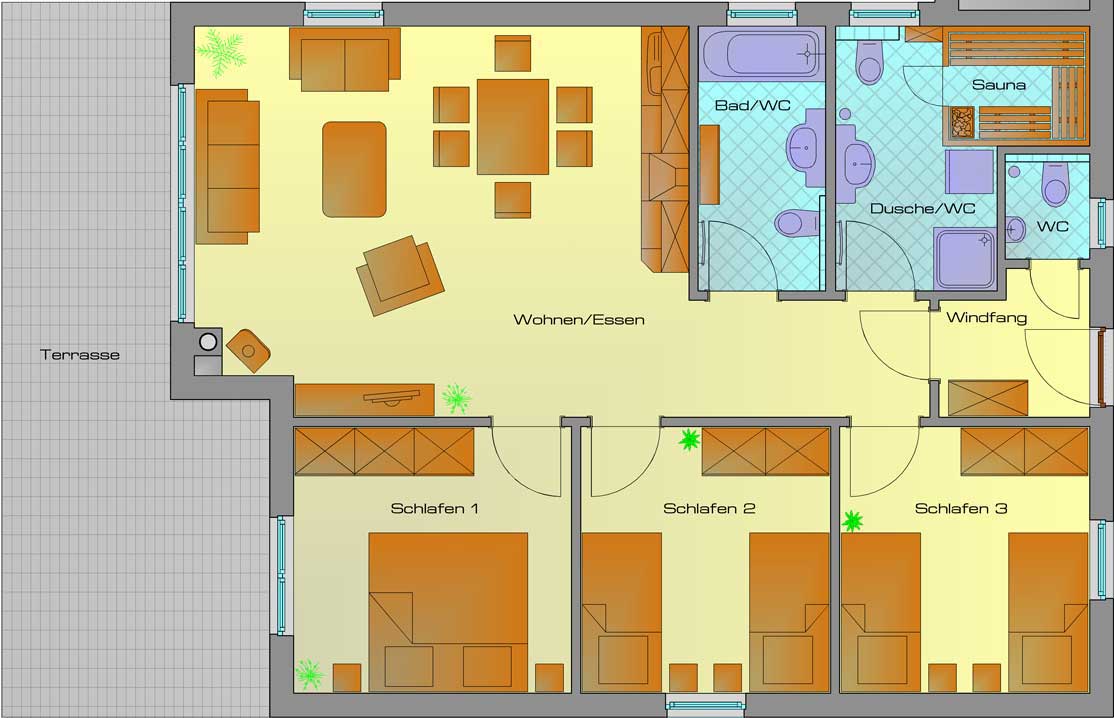 Grundriss Haus Korallenmöwe 1