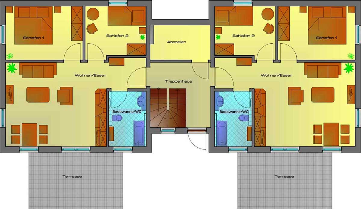 Grundriss Apartment Kormoran EG 1