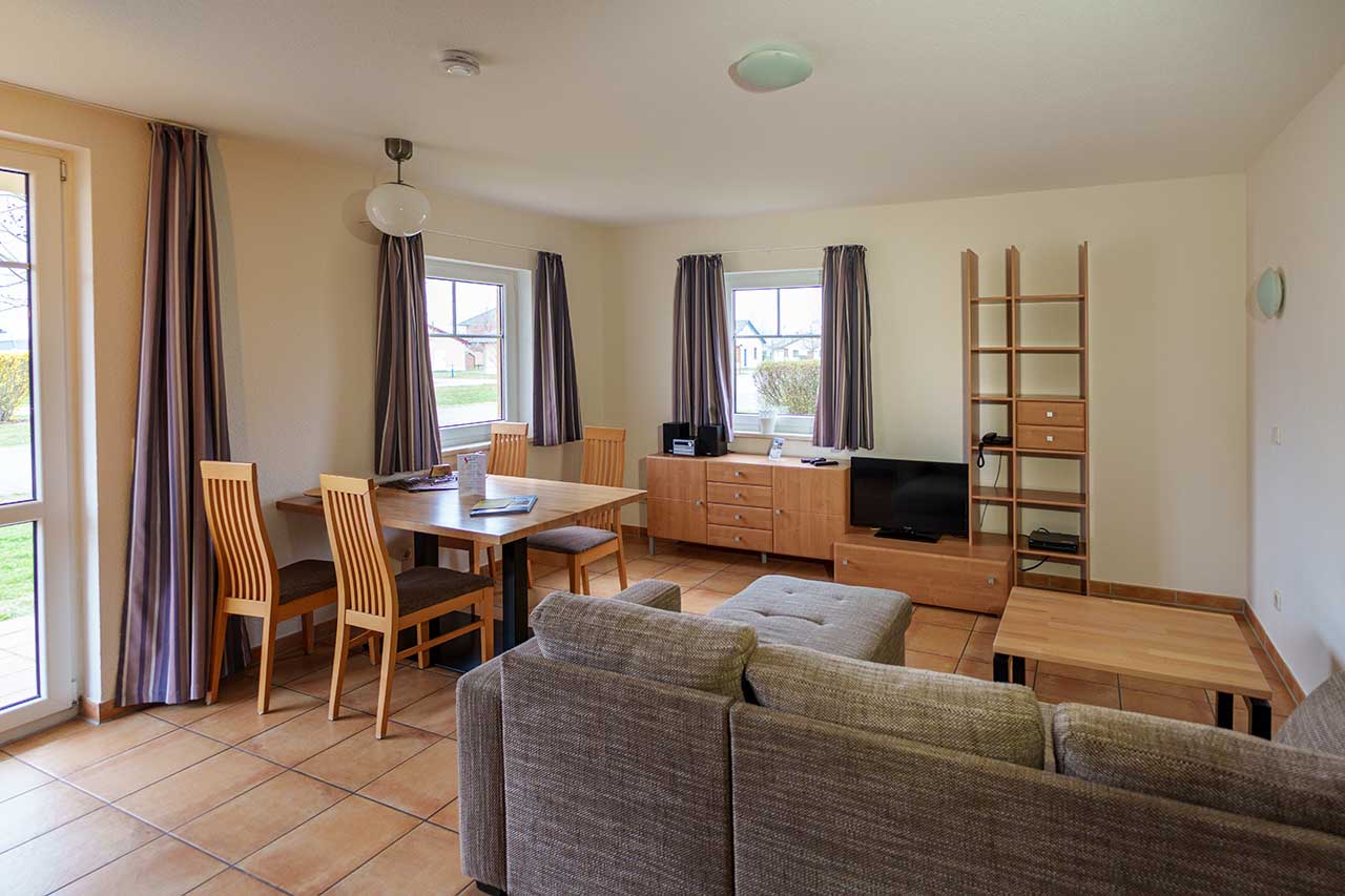 Wohnzimmer Apartment Kormoran 1