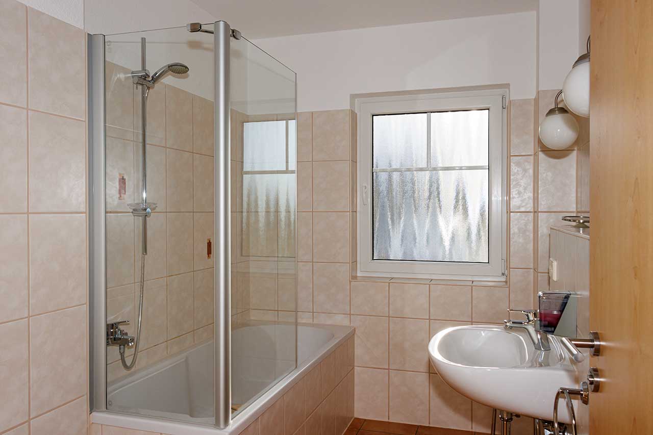 Badezimmer Apartment Kormoran 1