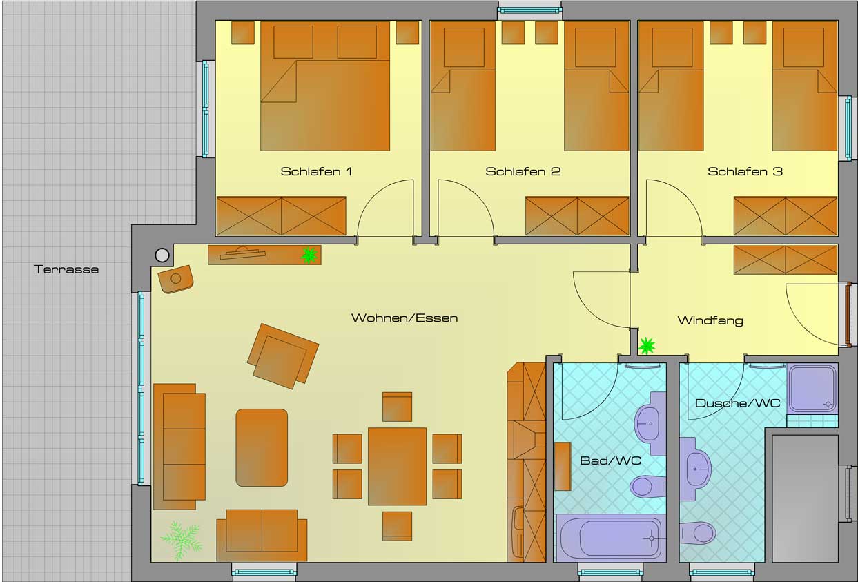 Grundriss Haus Silbermöwe 1